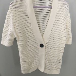 Short Sleeve Knit Sweater